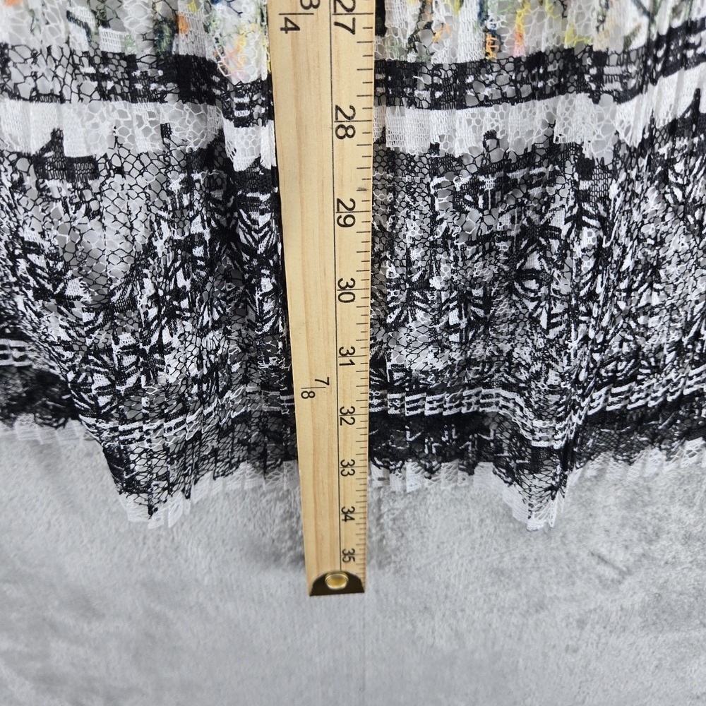 Free People Cherry Blossom Mini Dress Ivory Floral Lace Cottagecore Boho Size 4 - Picture 3 of 7